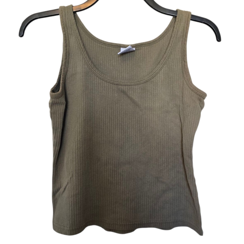 3/$15 Old Navy Green Ribbed Crop Top Size Small